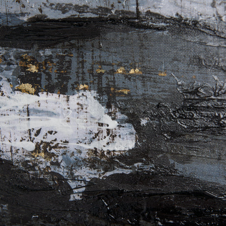 Silver and gold inspiration II by Mercana Studio a Hand Embellished Textured Canvas by Mercana at Eve Furniture
