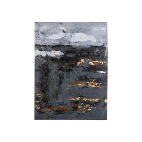 Silver and gold inspiration II by Mercana Studio a Hand Embellished Textured Canvas by Mercana at Eve Furniture