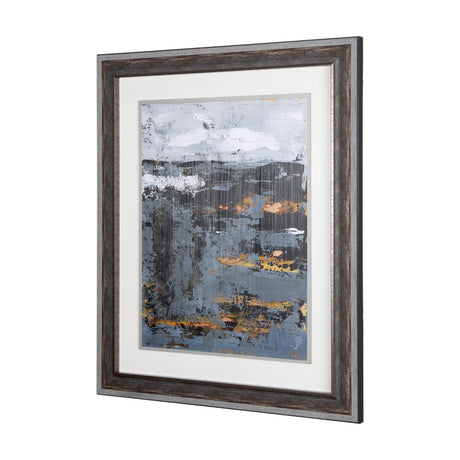 Silver and gold Inspiration II by Mercana Studio a Hand Embellished Textured Framed Art Print by Mercana at Eve Furniture