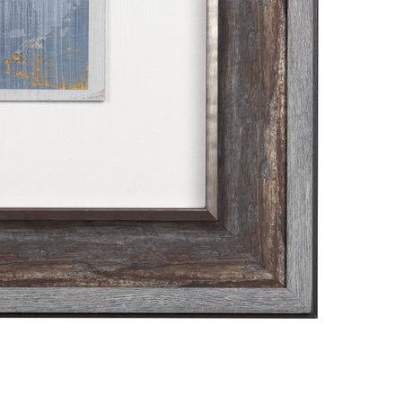 Silver and gold Inspiration II by Mercana Studio a Hand Embellished Textured Framed Art Print by Mercana at Eve Furniture