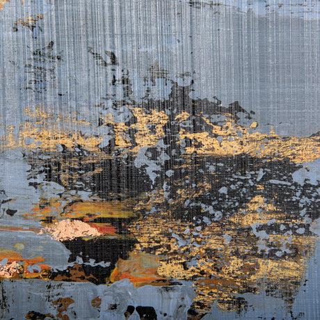 Silver and gold Inspiration II by Mercana Studio a Hand Embellished Textured Framed Art Print by Mercana at Eve Furniture