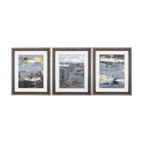 Silver and gold Inspiration II by Mercana Studio a Hand Embellished Textured Framed Art Print by Mercana at Eve Furniture