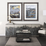 Silver and gold Inspiration II by Mercana Studio a Hand Embellished Textured Framed Art Print by Mercana at Eve Furniture