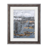 Silver and gold Inspiration II by Mercana Studio a Hand Embellished Textured Framed Art Print by Mercana at Eve Furniture