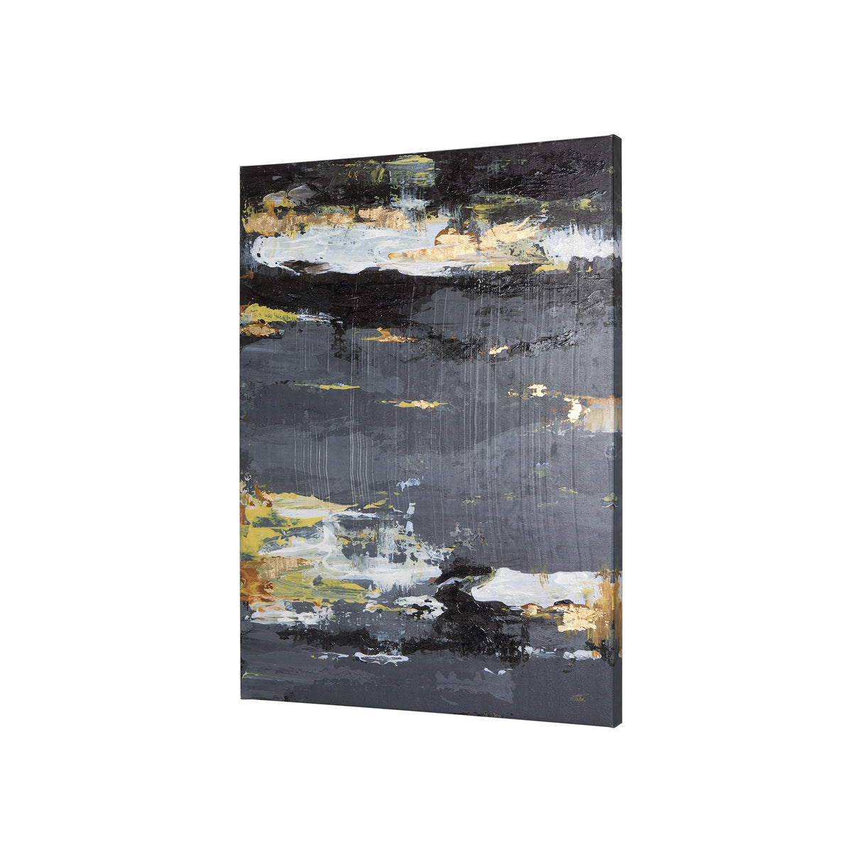 Silver and gold inspiration III by Mercana Studio a Hand Embellished Textured Canvas by Mercana at Eve Furniture