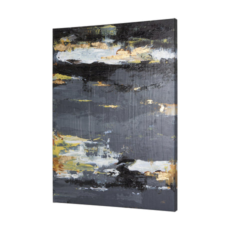 Silver and gold inspiration III by Mercana Studio a Hand Embellished Textured Canvas by Mercana at Eve Furniture