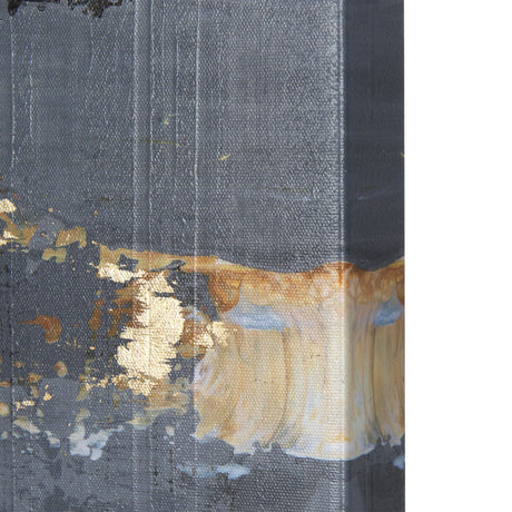 Silver and gold inspiration III by Mercana Studio a Hand Embellished Textured Canvas by Mercana at Eve Furniture