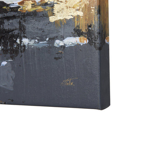 Silver and gold inspiration III by Mercana Studio a Hand Embellished Textured Canvas by Mercana at Eve Furniture