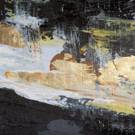 Silver and gold inspiration III by Mercana Studio a Hand Embellished Textured Canvas by Mercana at Eve Furniture