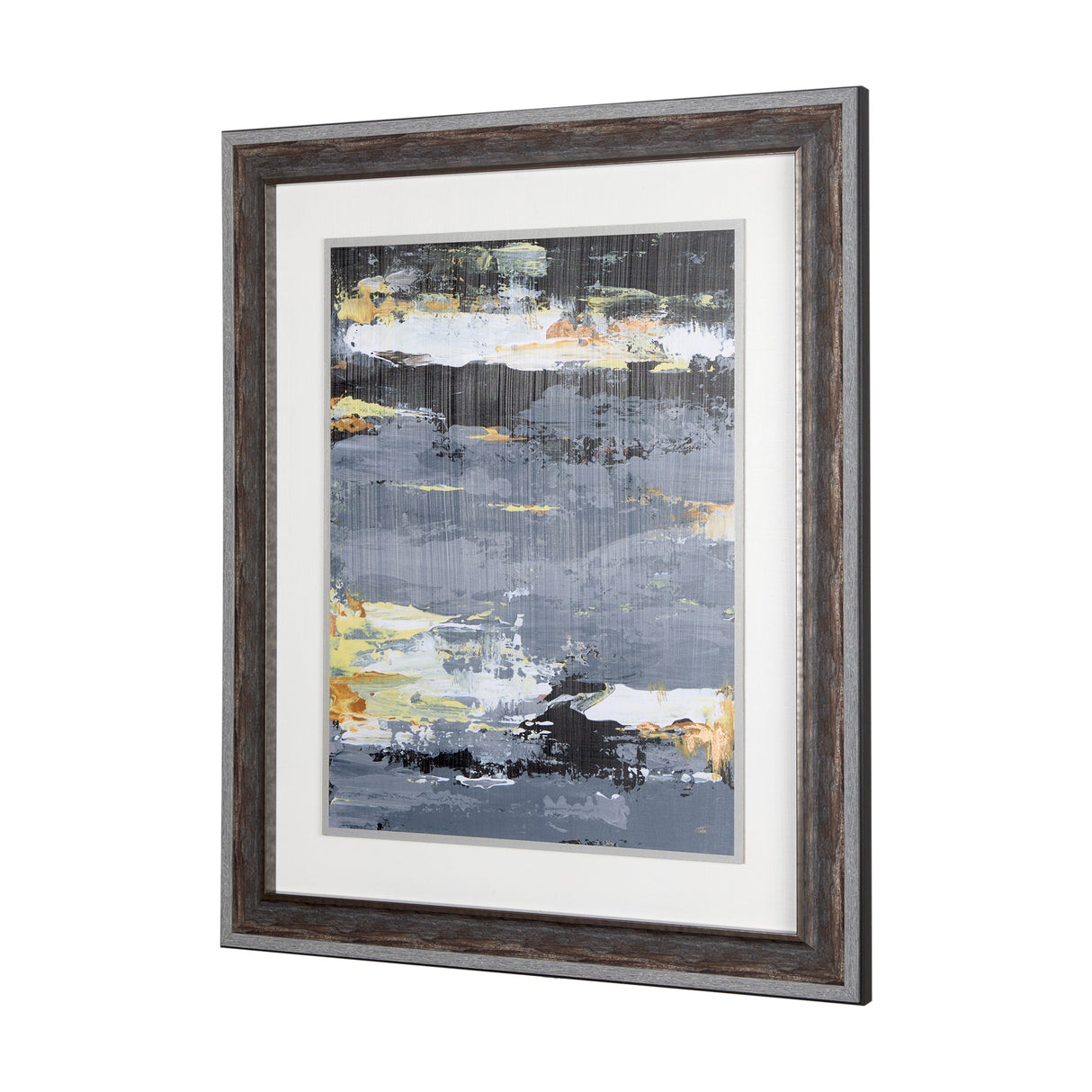 Silver and gold Inspiration III by Mercana Studio a Hand Embellished Textured Framed Art Print by Mercana at Eve Furniture