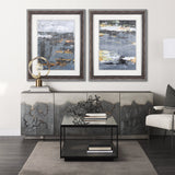 Silver and gold Inspiration III by Mercana Studio a Hand Embellished Textured Framed Art Print by Mercana at Eve Furniture