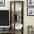 Silver Creek Brown/Silver Pier Shelves by Furniture of America at Eve Furniture