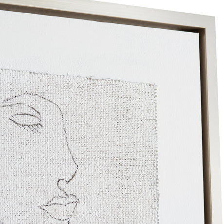Silver Expressions White Canvas by Crestview at Eve Furniture