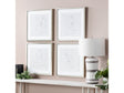 Silver Expressions White Canvas by Crestview at Eve Furniture
