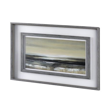 Silver Light by Pablo Rojerro a Hand Embellished Textured Framed Art Print Matted under Glass by Mercana at Eve Furniture