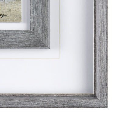 Silver Light by Pablo Rojerro a Hand Embellished Textured Framed Art Print Matted under Glass by Mercana at Eve Furniture