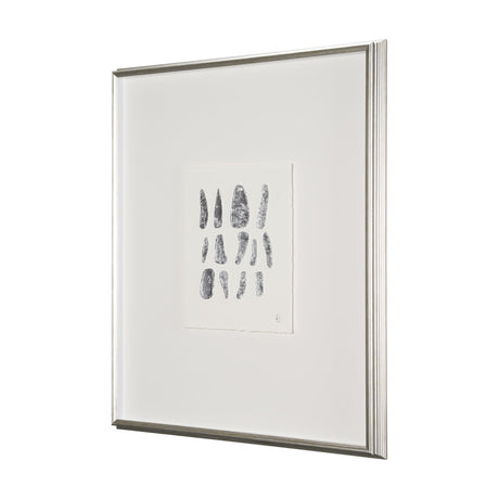 Silver Pebbles by Studio M a handmade Original Framed Artwork under Glass by Mercana at Eve Furniture