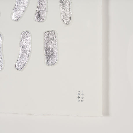 Silver Pebbles by Studio M a handmade Original Framed Artwork under Glass by Mercana at Eve Furniture
