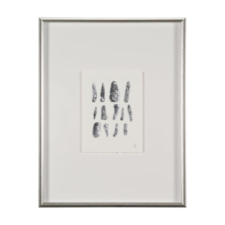 Silver Pebbles by Studio M a handmade Original Framed Artwork under Glass by Mercana at Eve Furniture