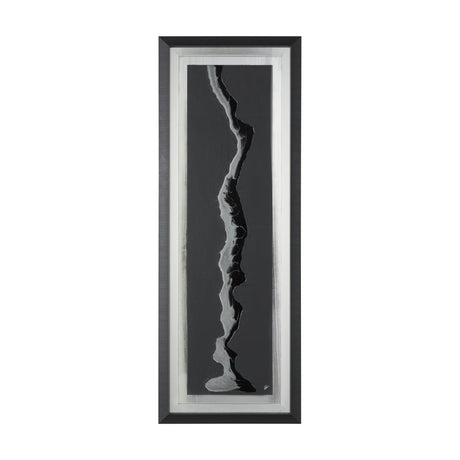 Silver River by Barbara Fleming a Hand Embelished Textured Framed Art Print Matted under Glass by Mercana at Eve Furniture