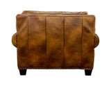 Silverado Camel Top-Grain Leather Oversized Chair by Steve Silver at Eve Furniture