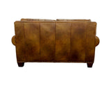Silverado Camel Top-Grain Leather Loveseat by Steve Silver at Eve Furniture