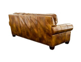 Silverado Camel Top-Grain Leather Sofa by Steve Silver at Eve Furniture