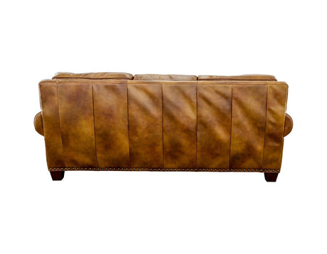 Silverado Camel Top-Grain Leather Sofa by Steve Silver at Eve Furniture