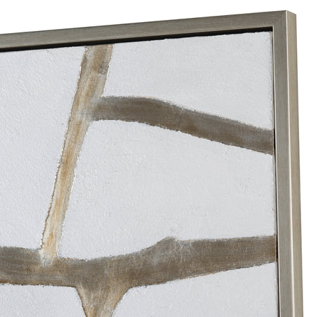 Silverlines Silver/White Canvas by Crestview at Eve Furniture