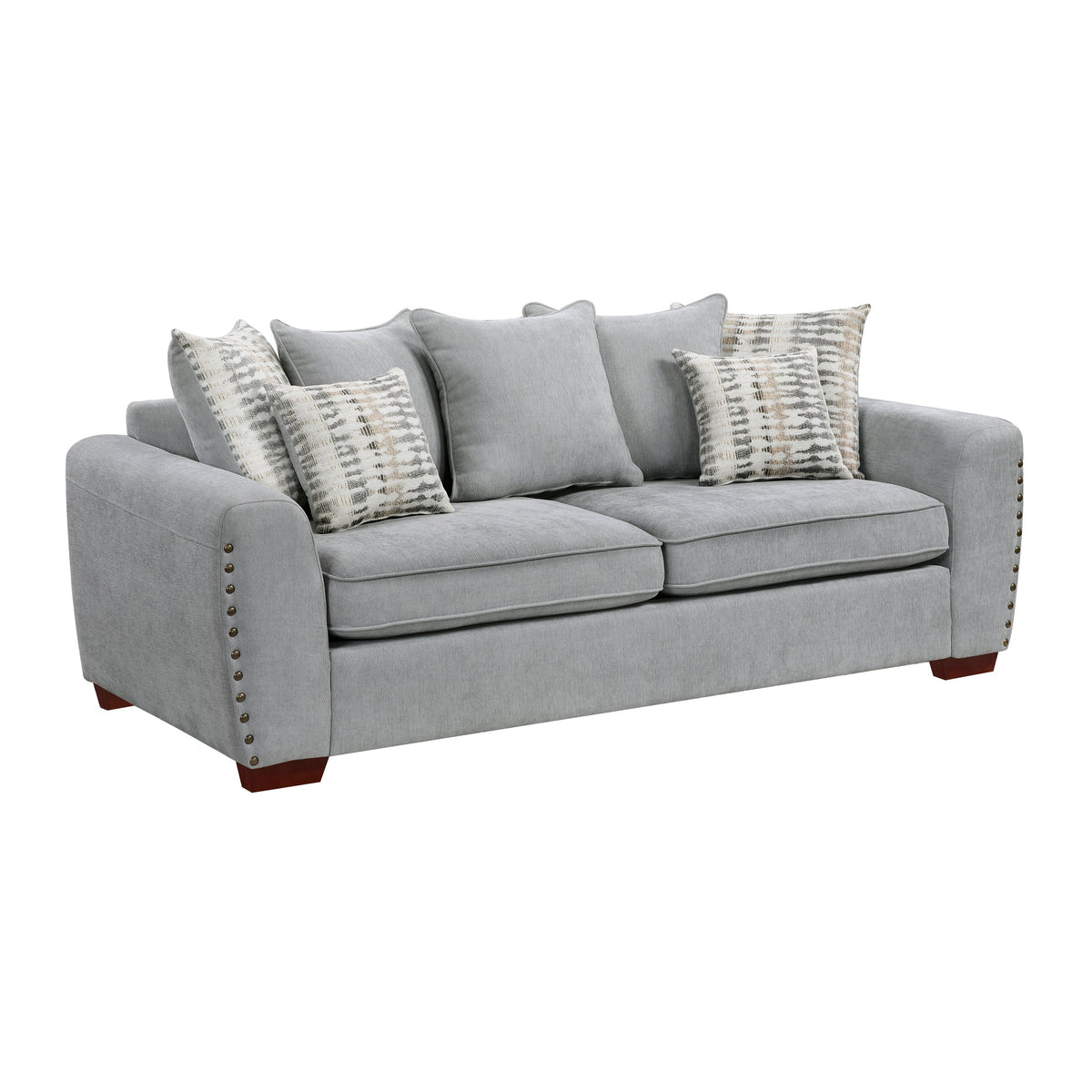 Silverthorne Gray 2-Piece Living Room Set by Homelegance at Eve Furniture