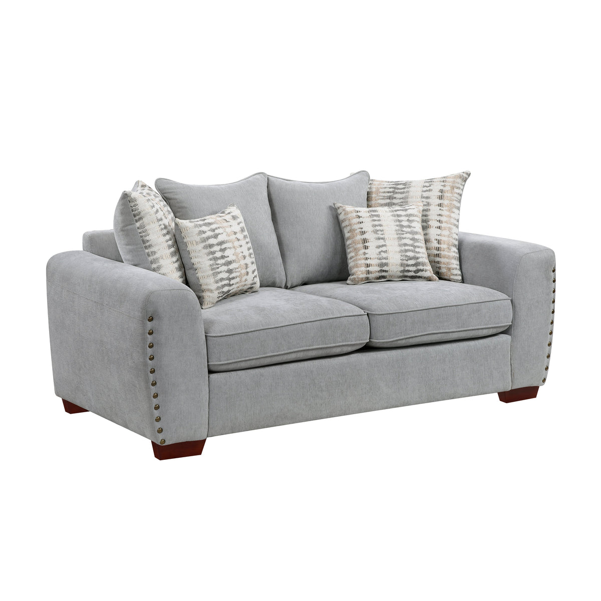 Silverthorne Gray 2-Piece Living Room Set by Homelegance at Eve Furniture