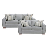 Silverthorne Gray 2-Piece Living Room Set by Homelegance at Eve Furniture