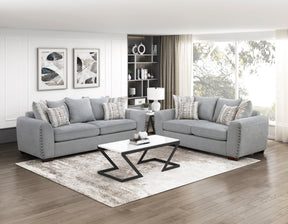 Silverthorne Gray Living Room Set by Homelegance at Eve Furniture