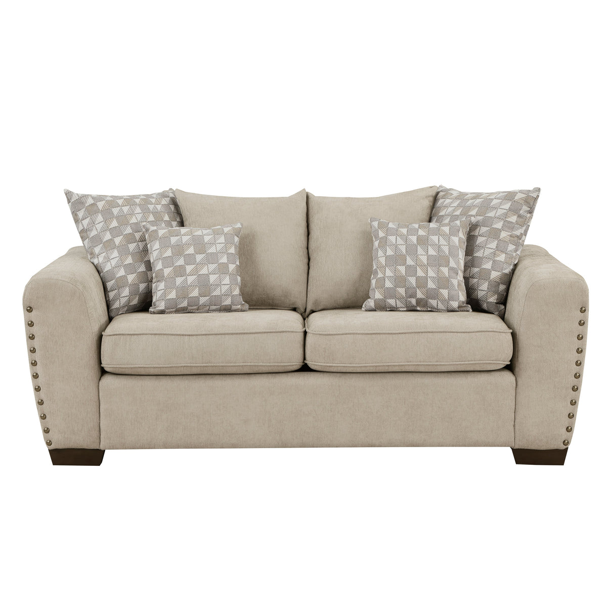 Silverthorne Light Brown 2-Piece Living Room Set by Homelegance at Eve Furniture