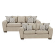 Silverthorne Light Brown 2-Piece Living Room Set by Homelegance at Eve Furniture