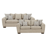 Silverthorne Light Brown 2-Piece Living Room Set by Homelegance at Eve Furniture