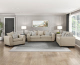 Silverthorne Light Brown Living Room Set by Homelegance at Eve Furniture