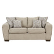Silverthorne Light Brown Loveseat by Homelegance at Eve Furniture