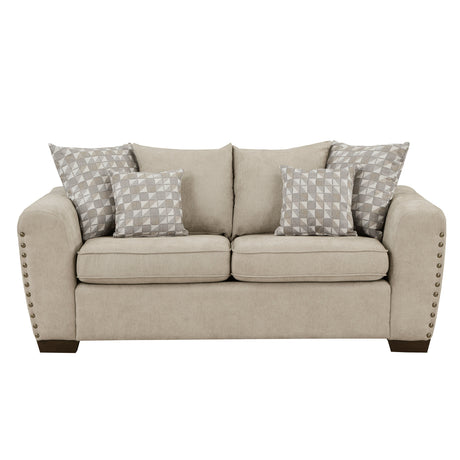 Silverthorne Light Brown Loveseat by Homelegance at Eve Furniture