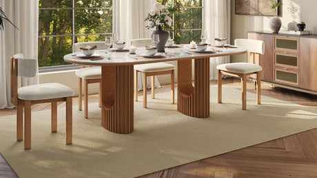 Silvo 79" Table Glossy White Dining Table by New Era Innovations at Eve Furniture