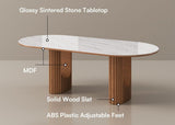 Silvo 79" Table Glossy White Dining Table by New Era Innovations at Eve Furniture