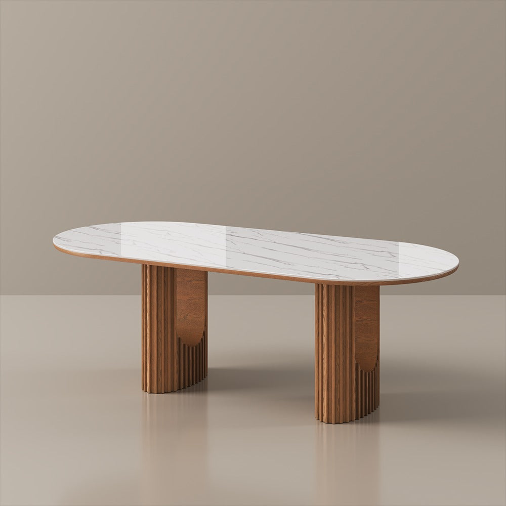 Silvo 79" Table Glossy White Dining Table by New Era Innovations at Eve Furniture