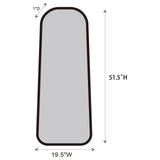 Simeon Antique Gold Metal Frame Full Length 51" Floor Mirror by Coaster at Eve Furniture