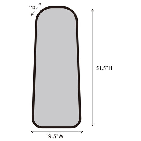 Simeon Antique Gold Metal Frame Full Length 51" Floor Mirror by Coaster at Eve Furniture