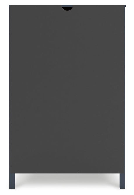 Simmenfort Navy Blue Chest of Drawers by Ashley at Eve Furniture