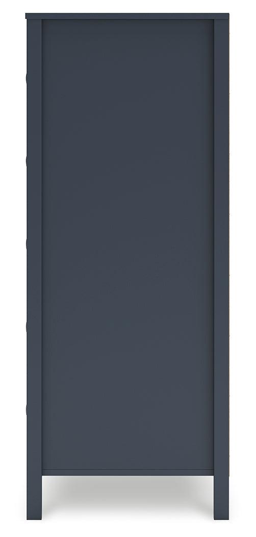 Simmenfort Navy Blue Chest of Drawers by Ashley at Eve Furniture