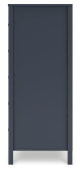 Simmenfort Navy Blue Chest of Drawers by Ashley at Eve Furniture