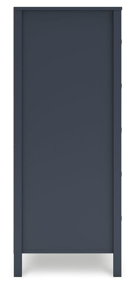 Simmenfort Navy Blue Chest of Drawers by Ashley at Eve Furniture