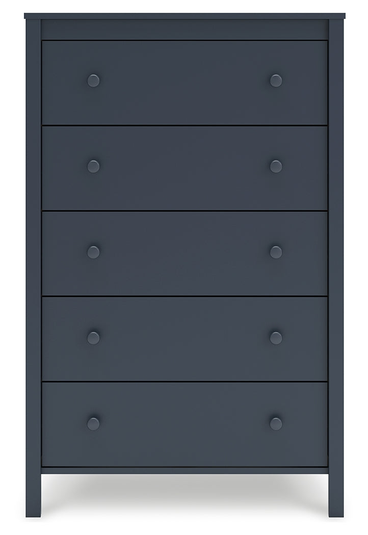 Simmenfort Navy Blue Chest of Drawers