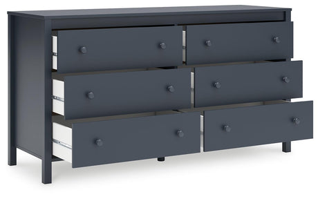 Simmenfort Navy Blue Dresser by Ashley at Eve Furniture
